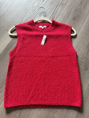 NWT Madewell red sweater vest size medium